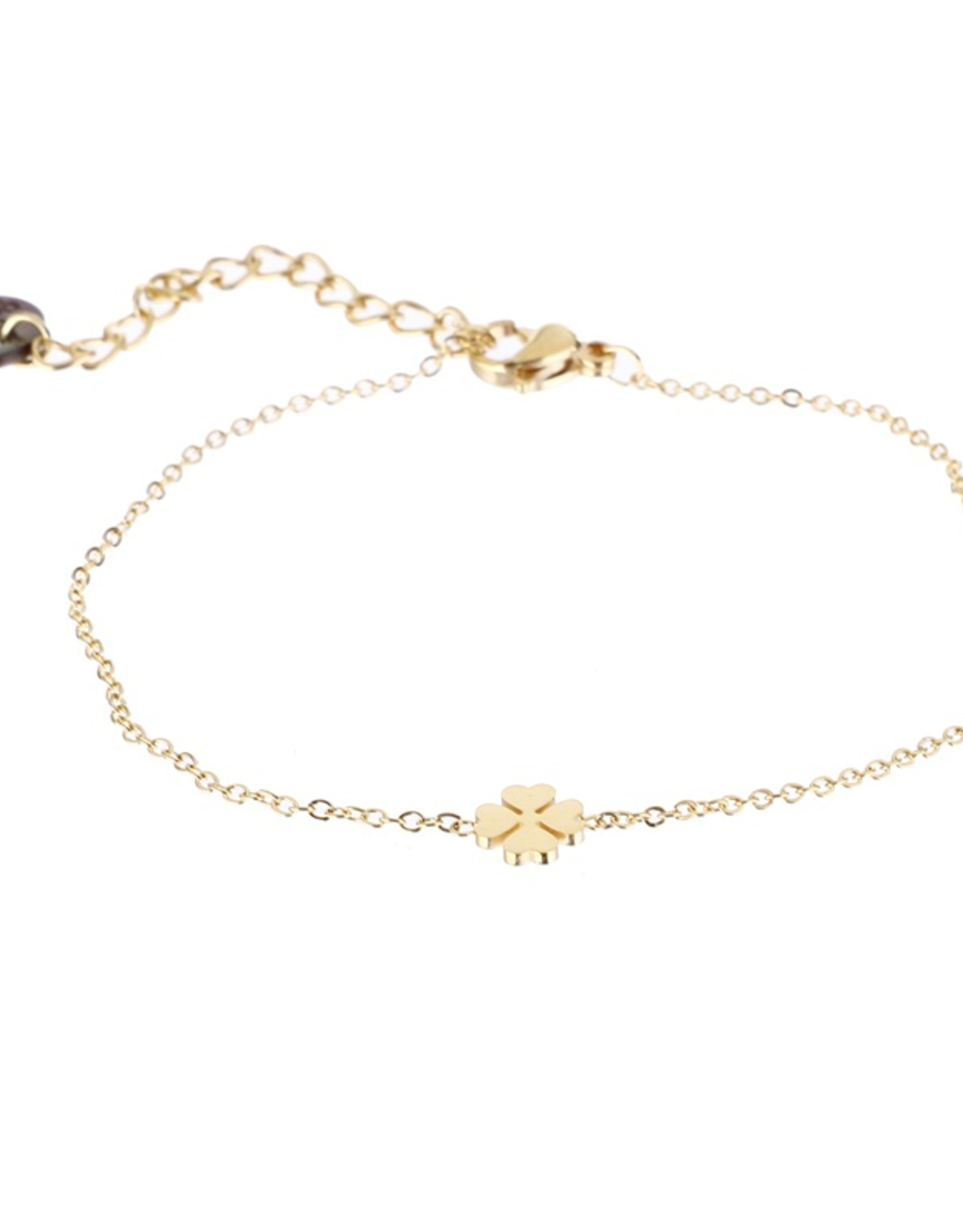 Day & Eve by Go Dutch Label Armband (B9316-2) Klaver Goud 14K - Day & Eve by Go Dutch Label