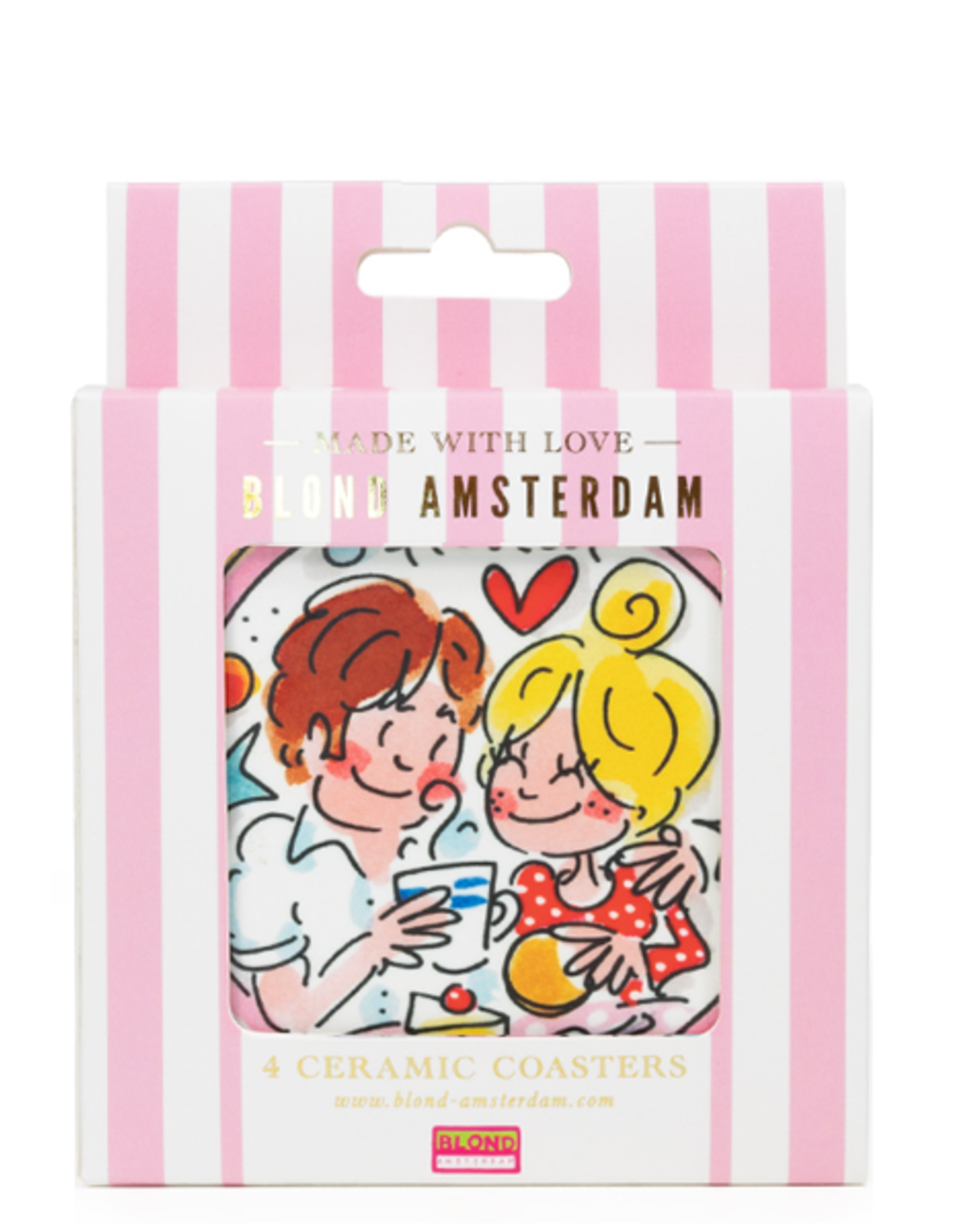 Blond Amsterdam Onderzetters "Even Bijkletsen" - Blond Amsterdam