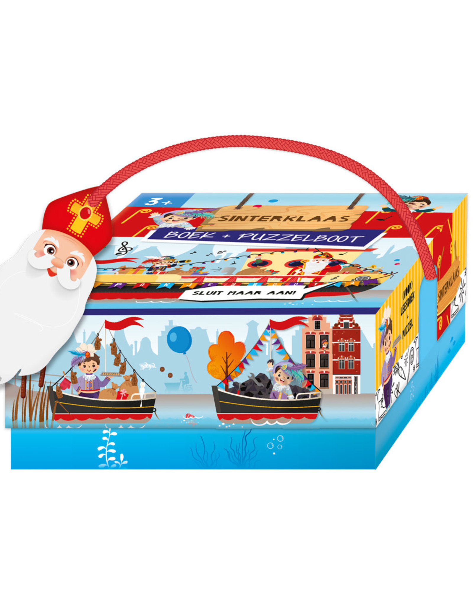 Boek en Puzzelboot Sinterklaas +3jr - Lantaarn Publishers