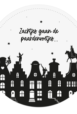 Zoedt Muurcirkel Sinterklaas "Zachtjes gaan.." 20cm - Zoedt