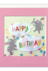 Happy Birthday - Wenskaart Paper Shakies