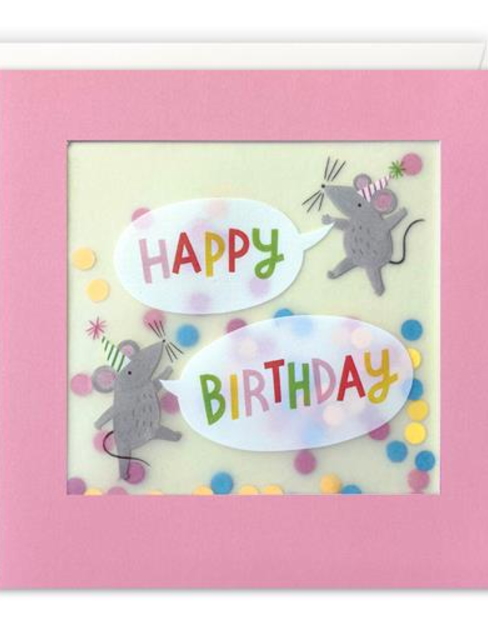 Happy Birthday - Wenskaart Paper Shakies