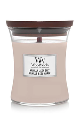 WoodWick Kaars WoodWick "Vanilla & Sea Salt" Medium - WoodWick