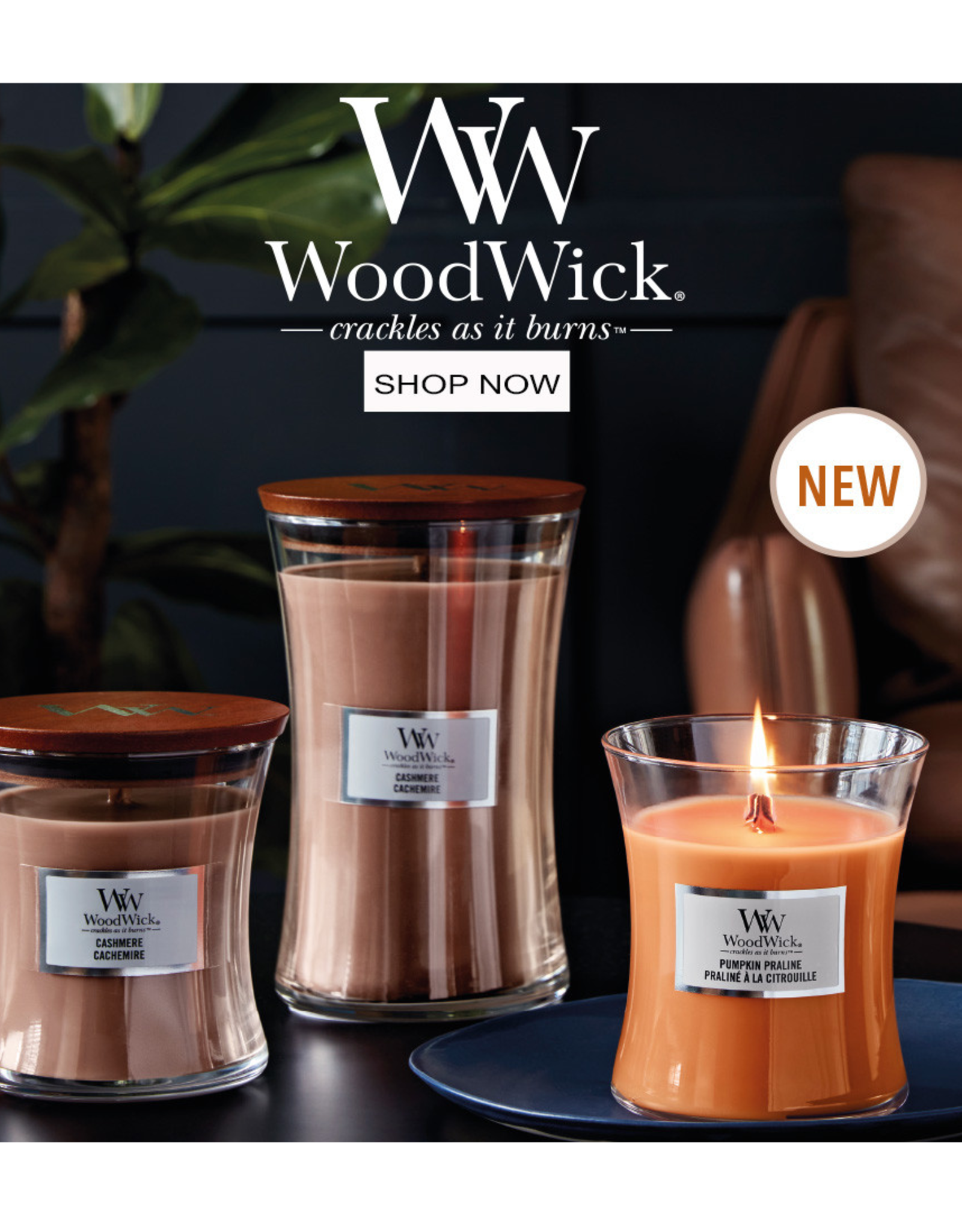 WoodWick Kaars WoodWick "Cashmere" large - WoodWick