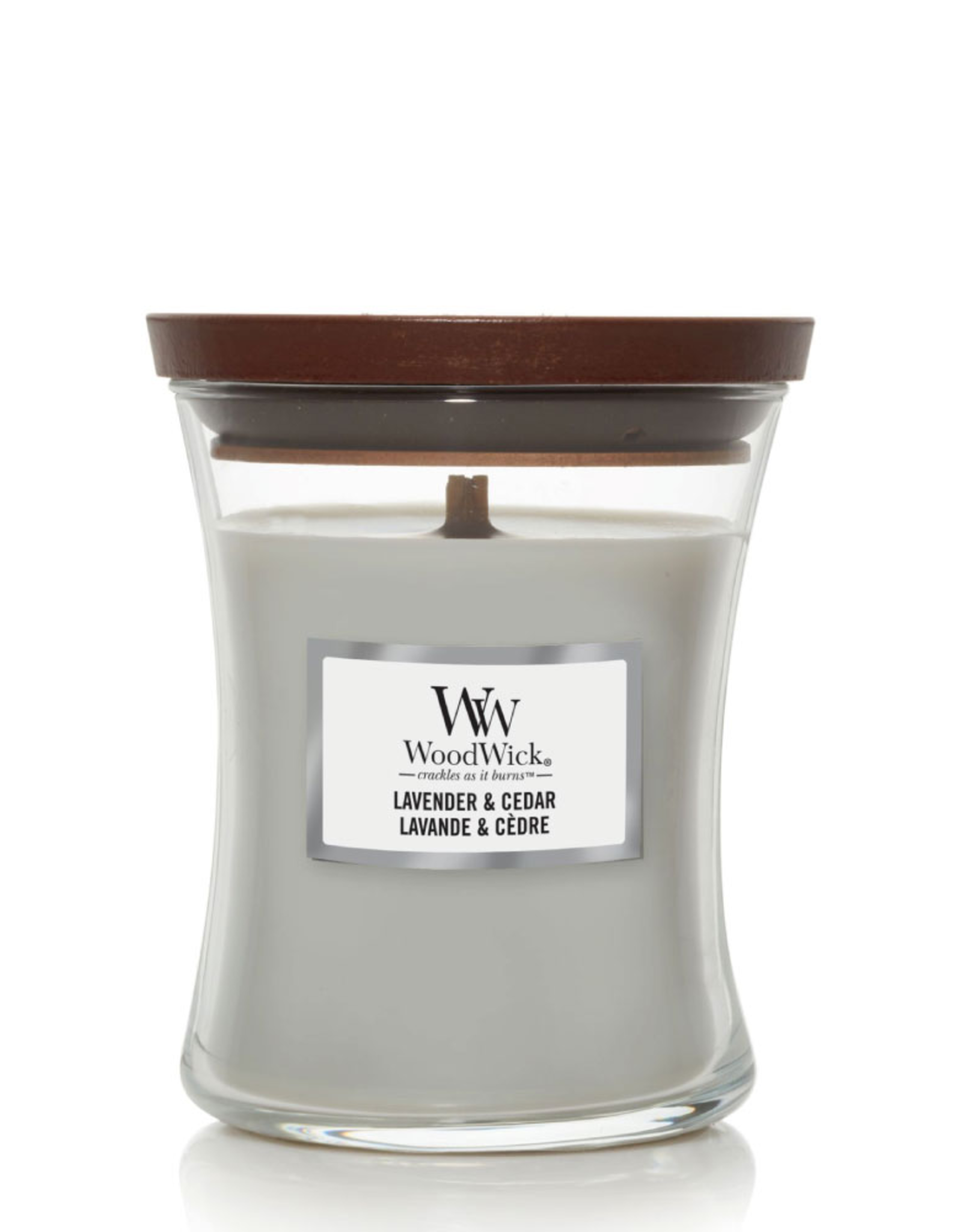 WoodWick Kaars WoodWick "Lavender & Cedar" medium - WoodWick