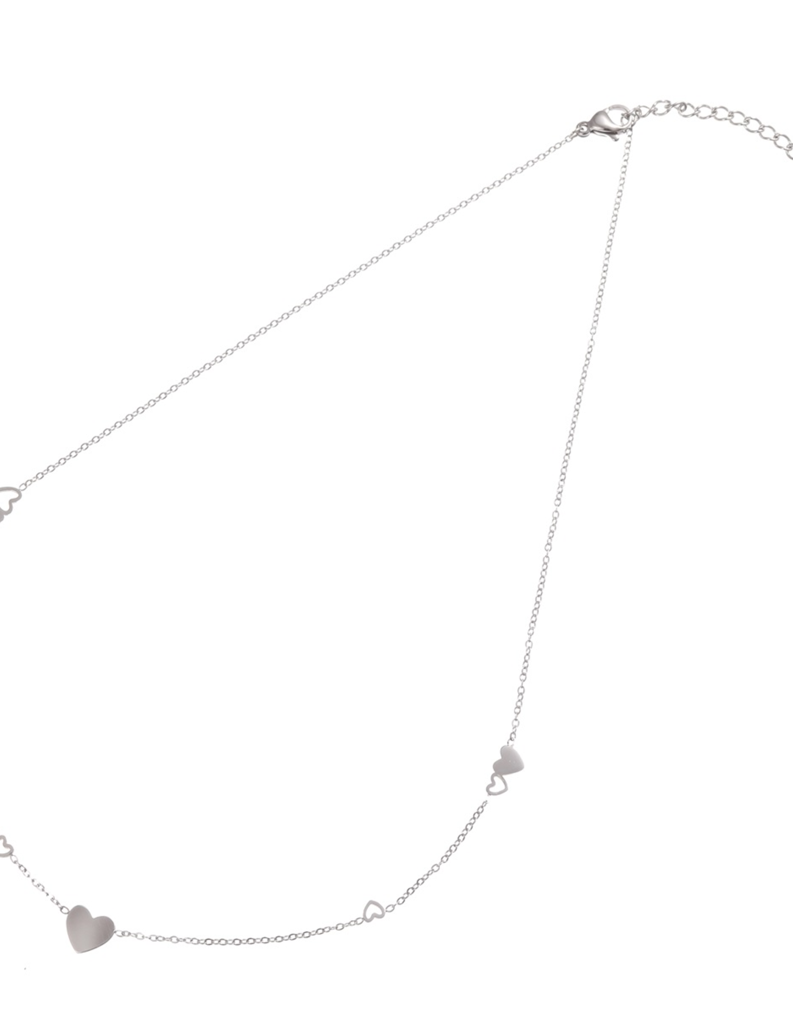 Ketting (N2227-1) zilver - Go Dutch Label.