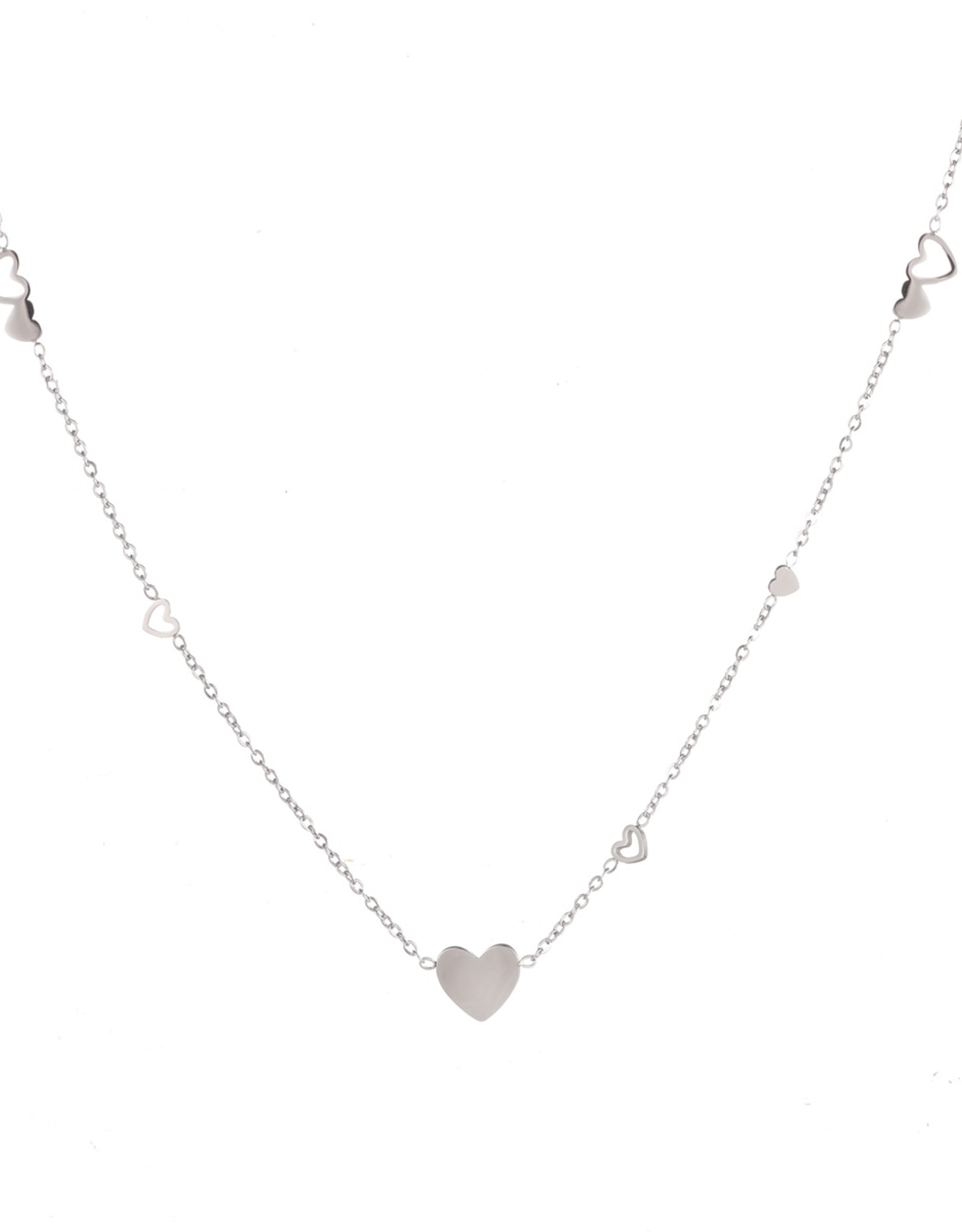 Ketting (N2227-1) zilver - Go Dutch Label.