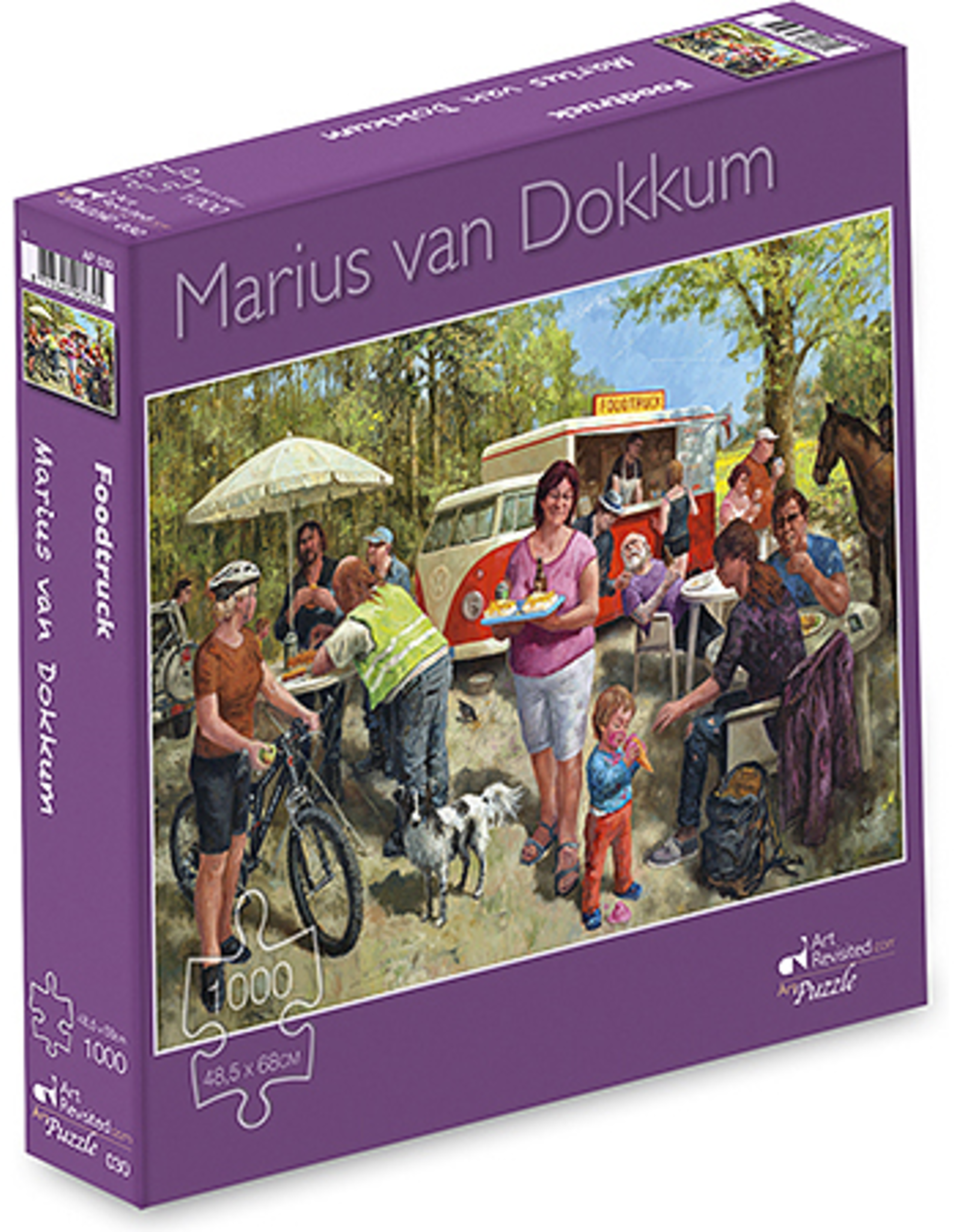 Puzzel "Foodtruck" Marius van Dokkum 48,5x68cm / 1000pcs