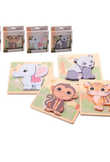 Jouéco Houten Dierenpuzzel Aap - Jouéco