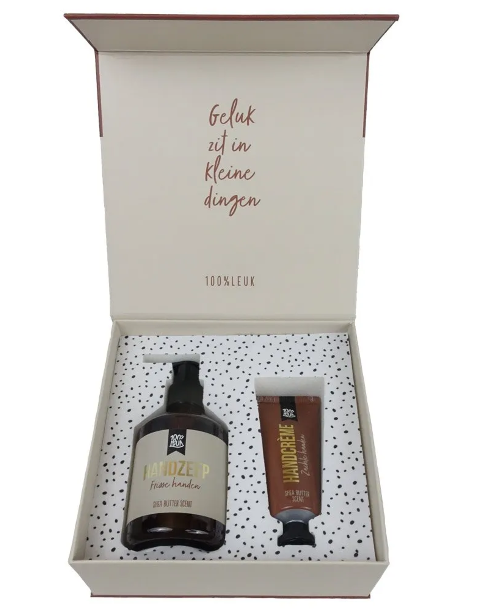 100% Leuk Luxe cadeaubox "Geluk zit in kleine dingen" - 100% Leuk