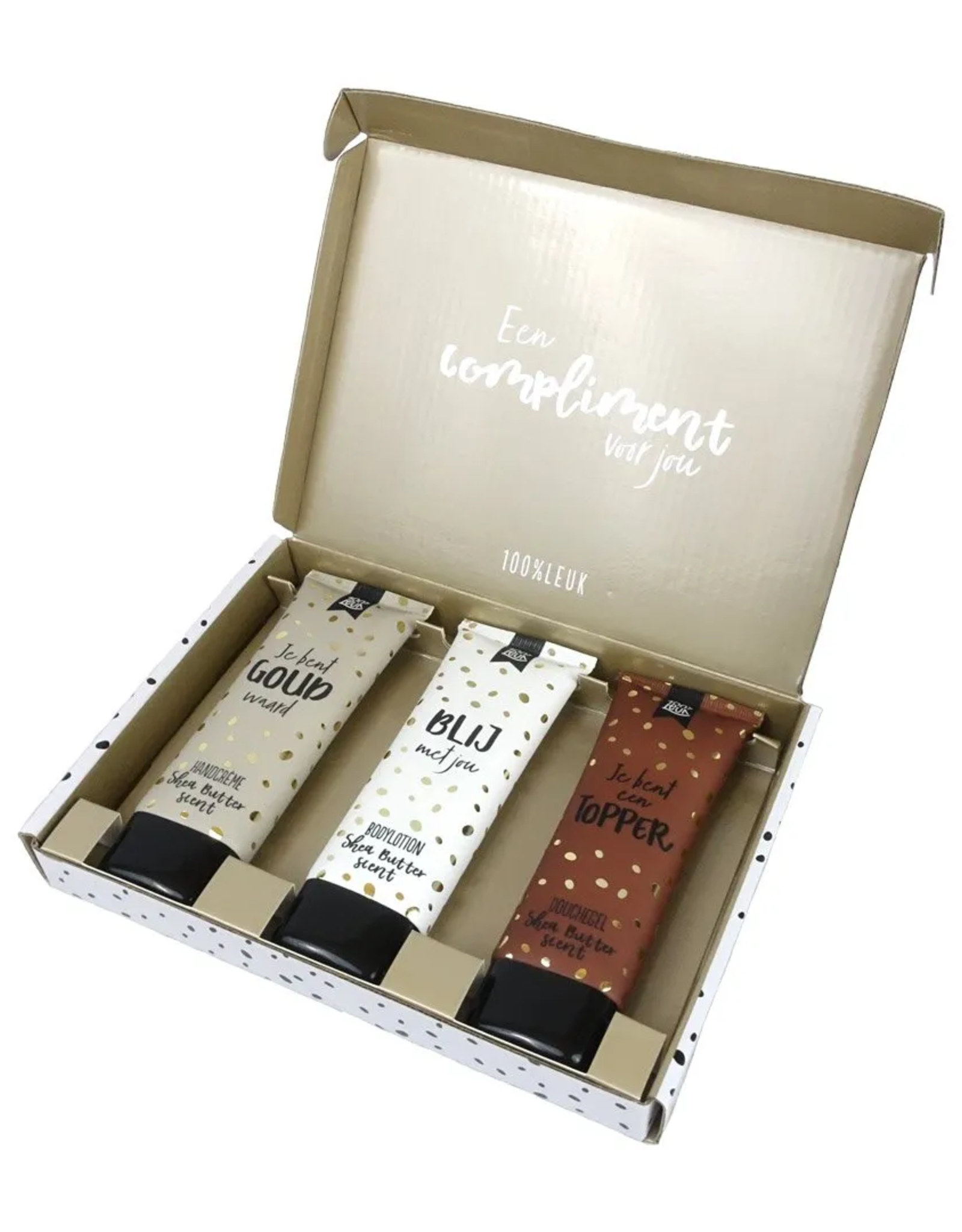 100% Leuk Brievenbusdoos "Een compliment voor jou" - 100% Leuk