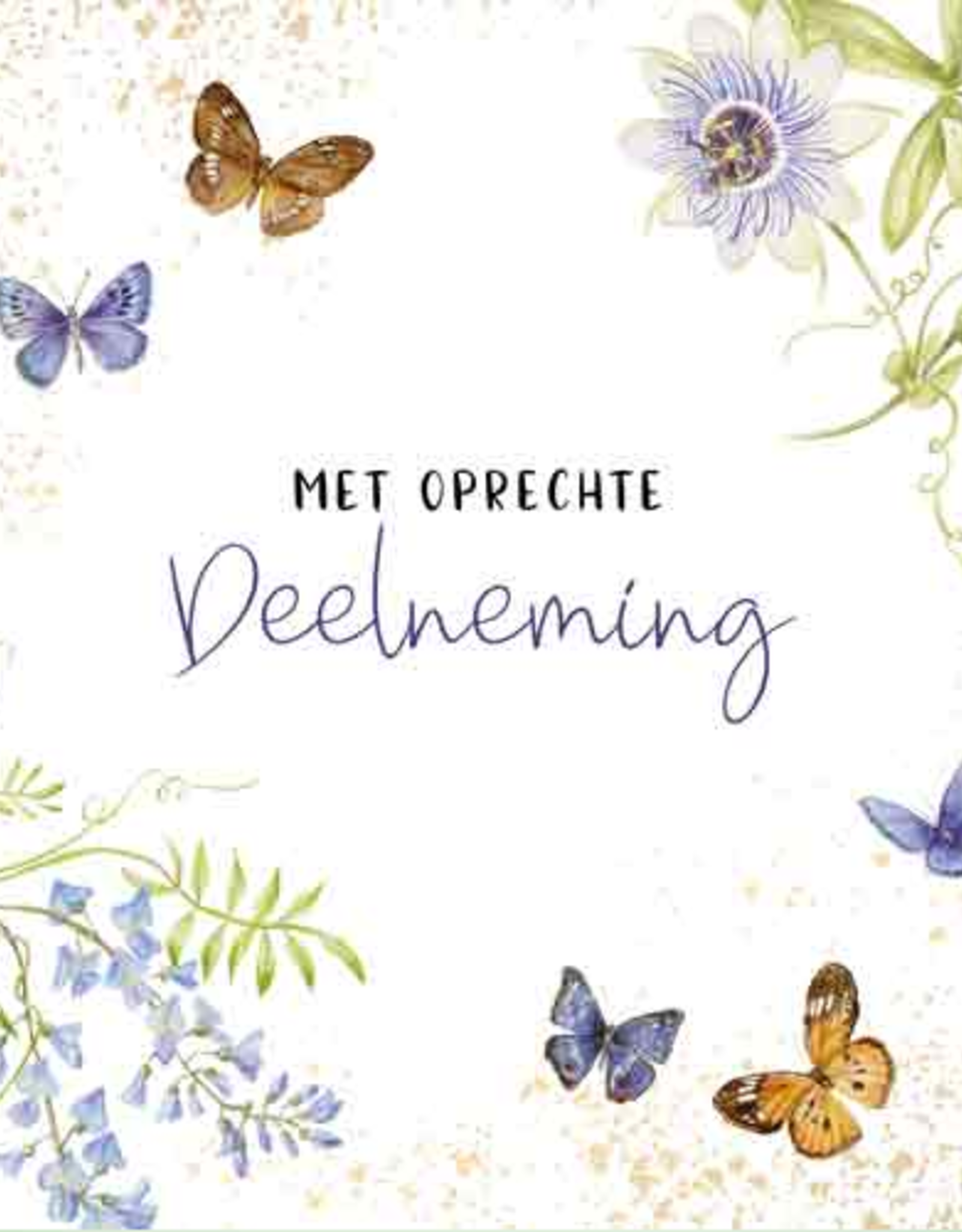 Met Oprechte Deelneming - Wenskaart Janneke Brinkman