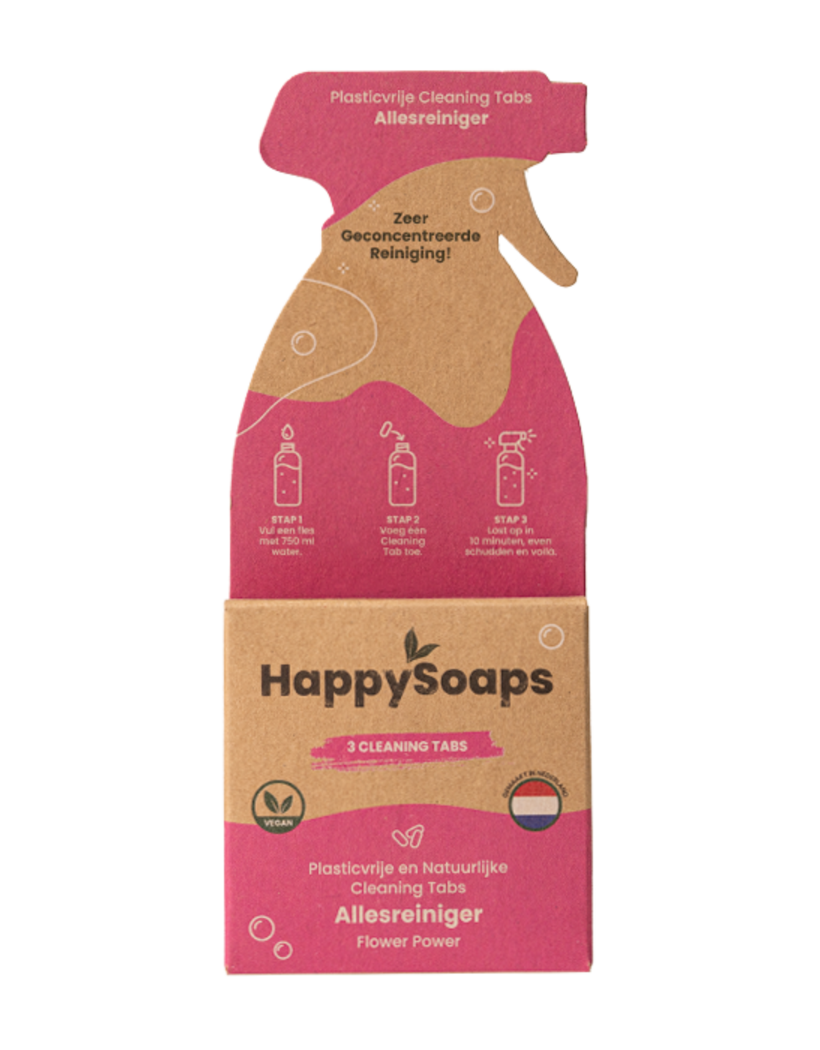 HappySoaps Cleaning Tabs - Allesreiniger - Flower Power - HappySoaps