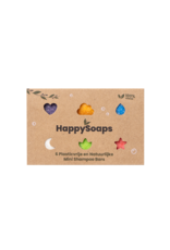 HappySoaps Sleeve met 6 Mini Shampoo Bars - HappySoaps