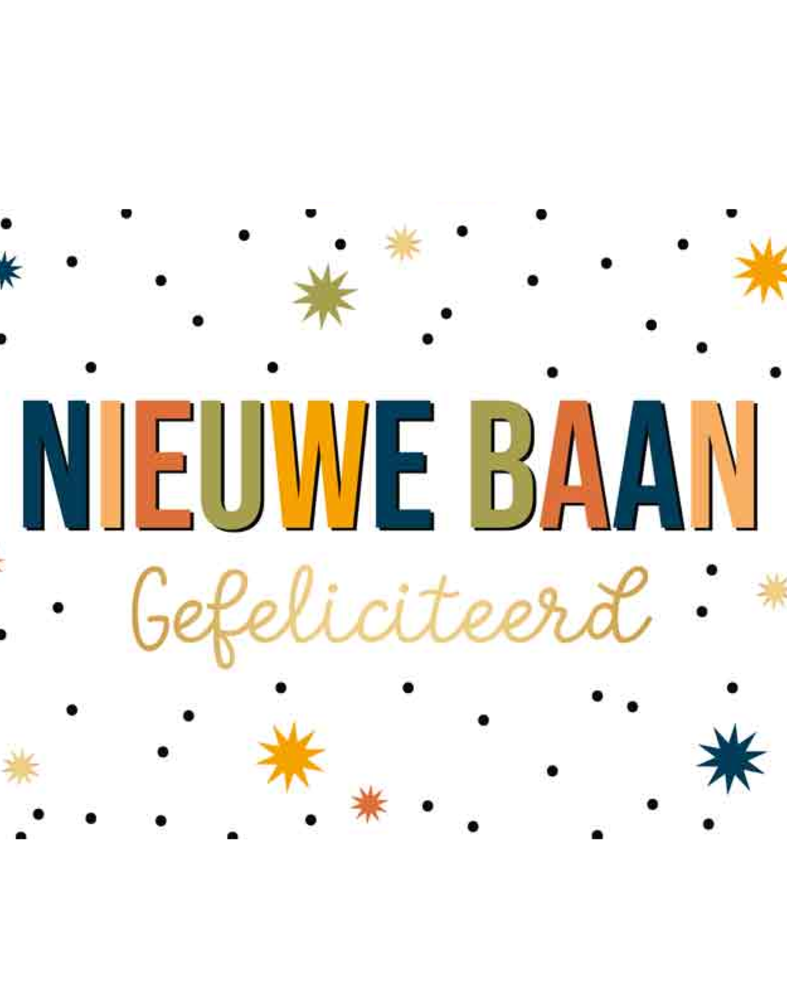 Nieuwe Baan Gefeliciteerd - Wenskaart Daisy