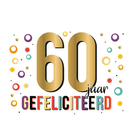 60 Jaar Gefeliciteerd - Wenskaart Daisy