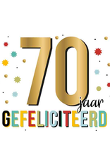 70 Jaar Gefeliciteerd - Wenskaart Daisy