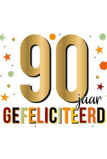 90 Jaar Gefeliciteerd - Wenskaart Daisy