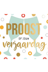 Proost op jouw Verjaardag - Wenskaart Daisy