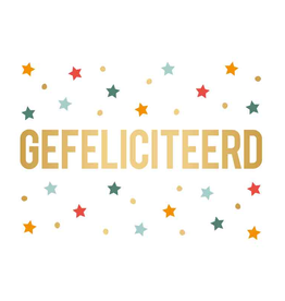 Gefeliciteerd - Wenskaart Daisy