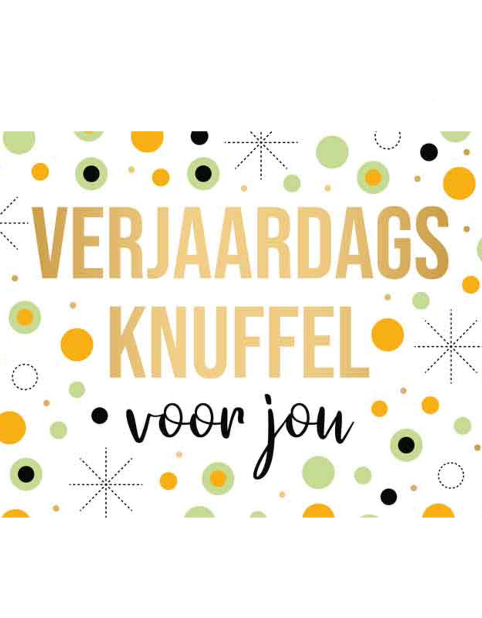 Verjaardags knuffel voor jou - Wenskaart Daisy