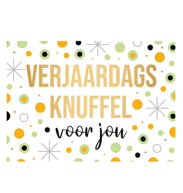 Verjaardags knuffel voor jou - Wenskaart Daisy