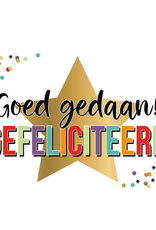 Goed Gedaan Gefeliciteerd - Wenskaart Daisy