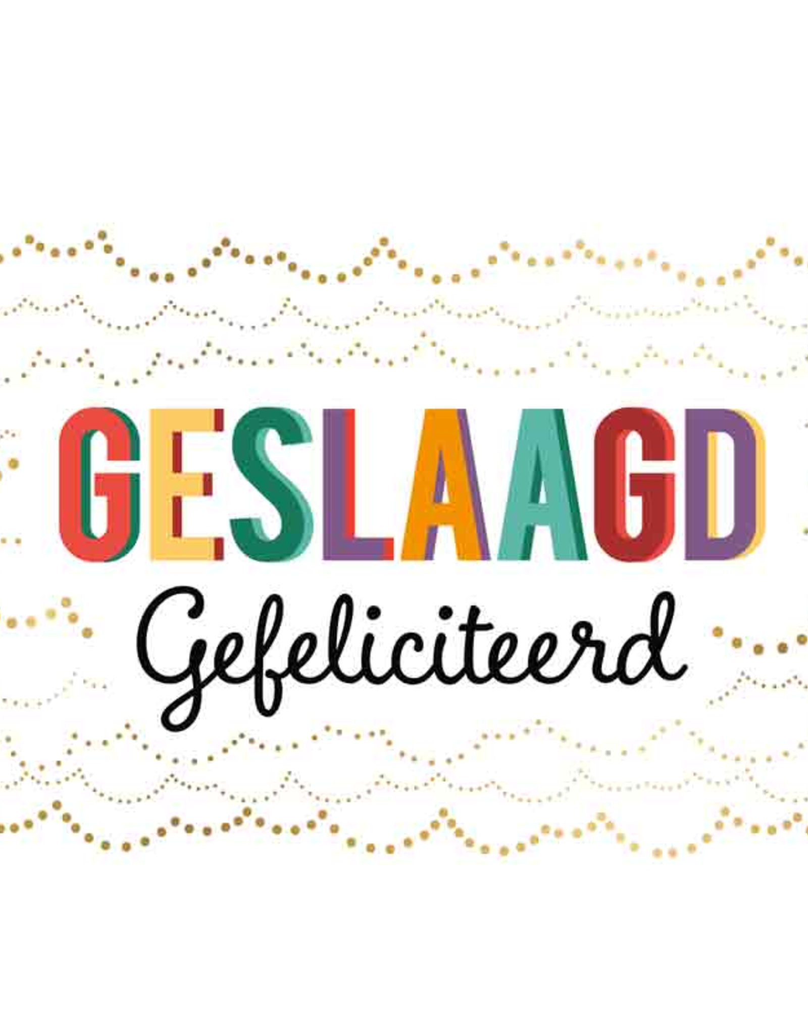 Geslaagd - Wenskaart Daisy