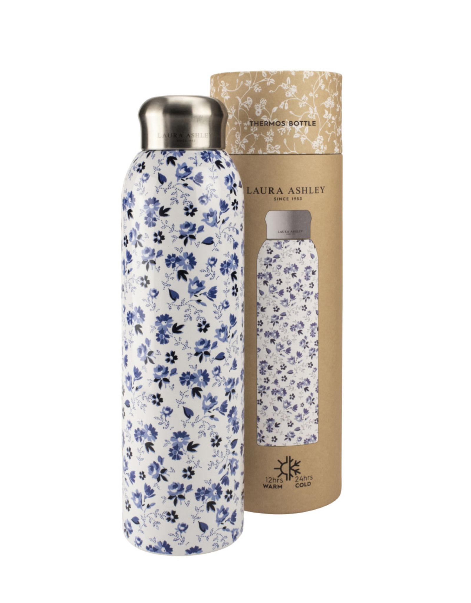 Laura Ashley Thermosfles Petit Flowers 0,5L blauw - Laura Ashley