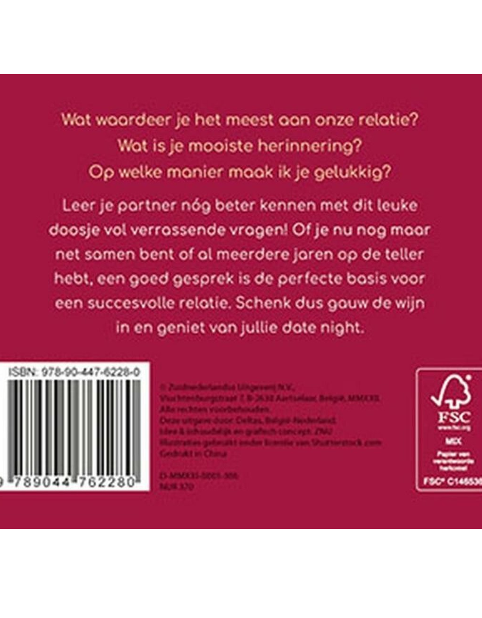 Deltas Tijd voor een romantische babbel - Praatkaarten voor Koppels