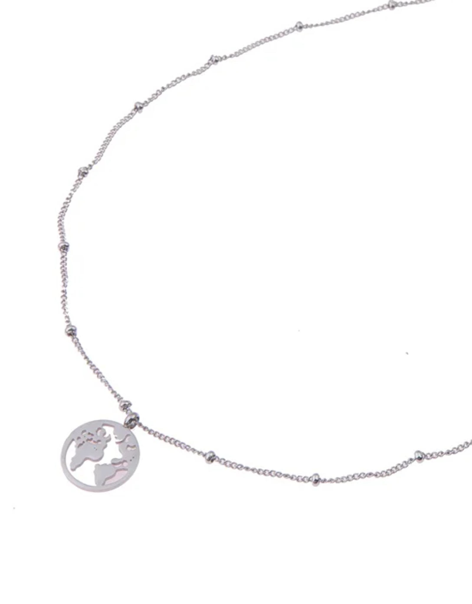 Ketting (N0445-1) zilver - Go Dutch Label.