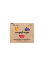 HappySoaps Sleeve met 3 Mini Shampoo Bars - HappySoaps