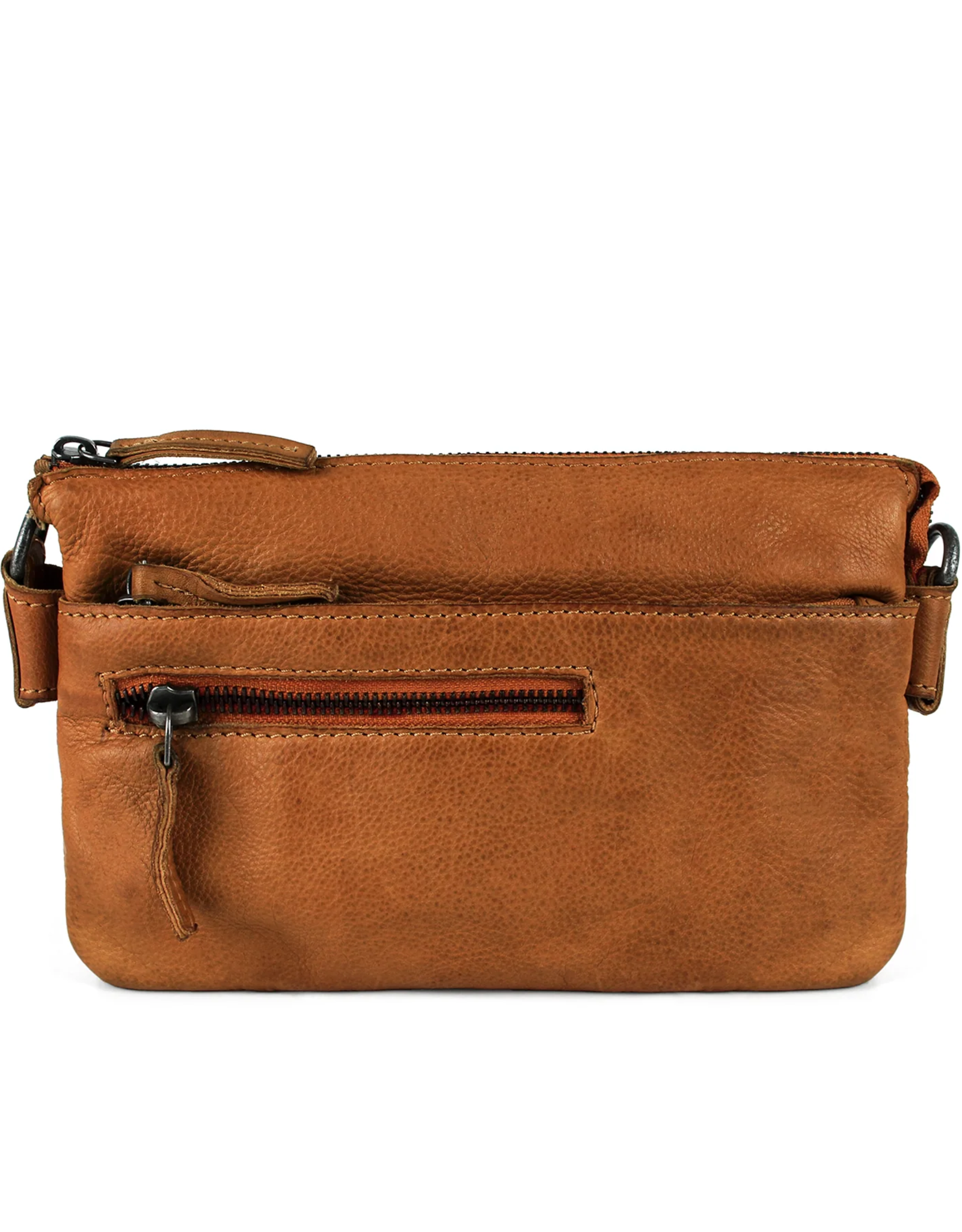 DSTRCT Schoudertas Harrington Road Leer Cognac - DSTRCT