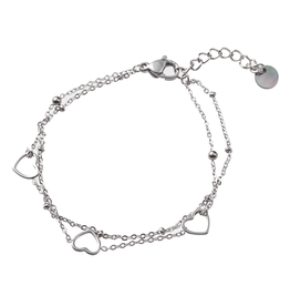 Day & Eve by Go Dutch Label Armband (B3203-1) zilver - Day & Eve by Go Dutch Label