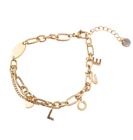 Go Dutch Label Armband (B3232-2) 14K goud - Go Dutch Label