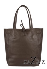 Leren Tas A4 Coffee - zaZa'z