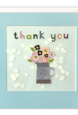 Thank You - Wenskaart Paper Shakies