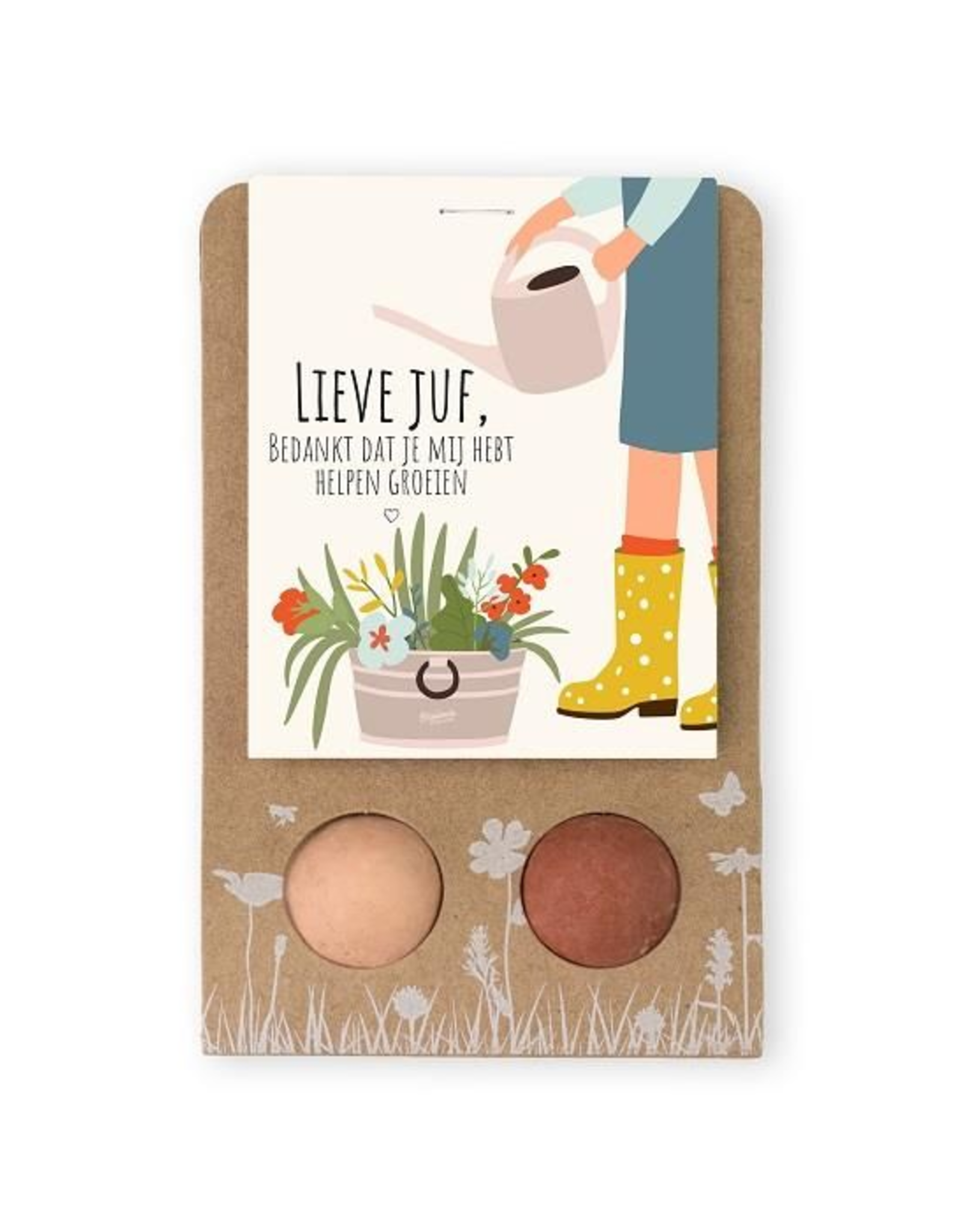 bloembommetjes 2 st lieve juf - Blossombs