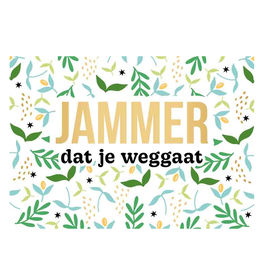 Jammer dat je weggaat - Wenskaart Daisy