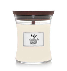 WoodWick Kaars WoodWick "Vanilla Musk" medium - WoodWick