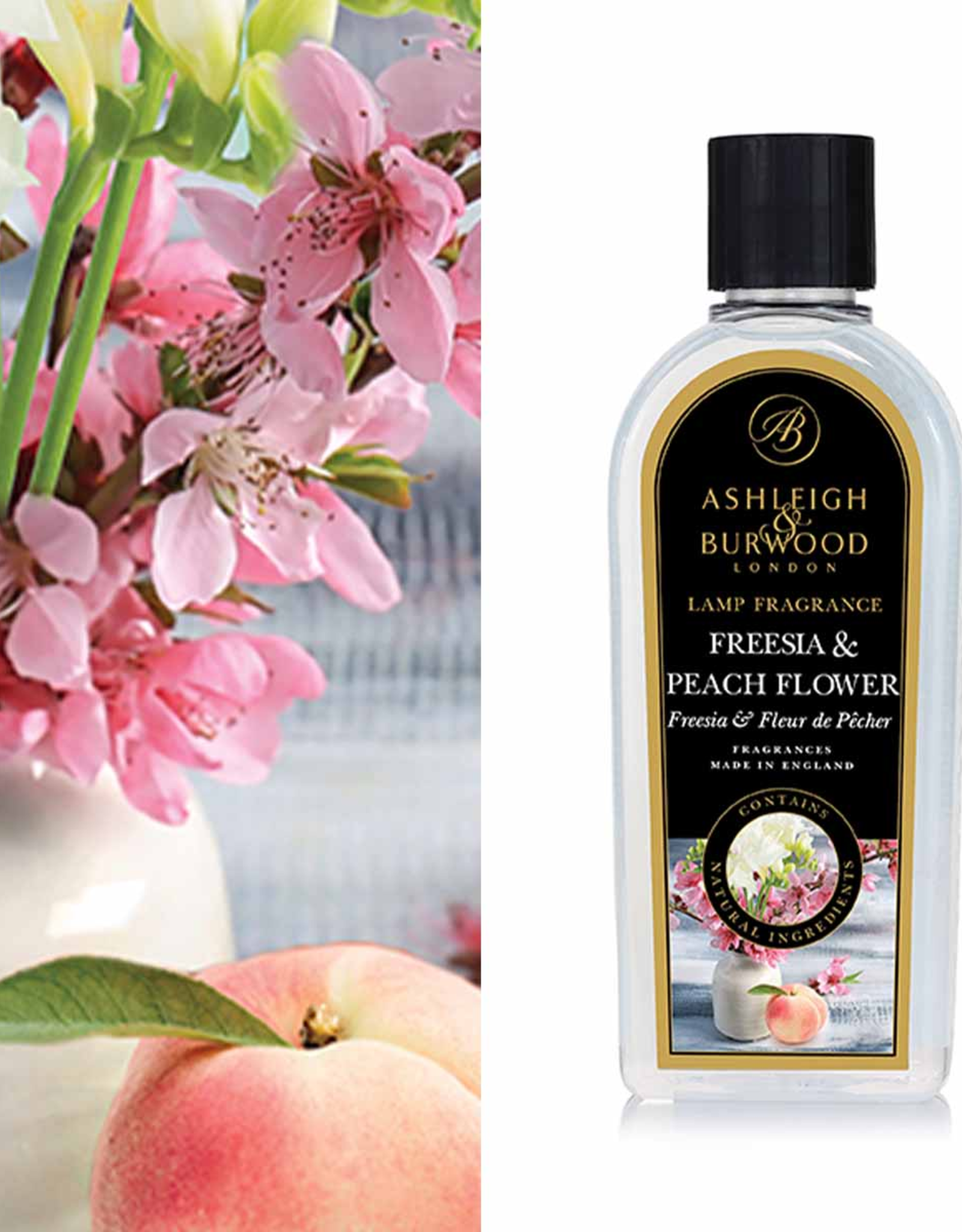 Ashleigh & Burwood Freesia & Peach Flower 250ml Geurlampolie - Ashleigh & Burwood