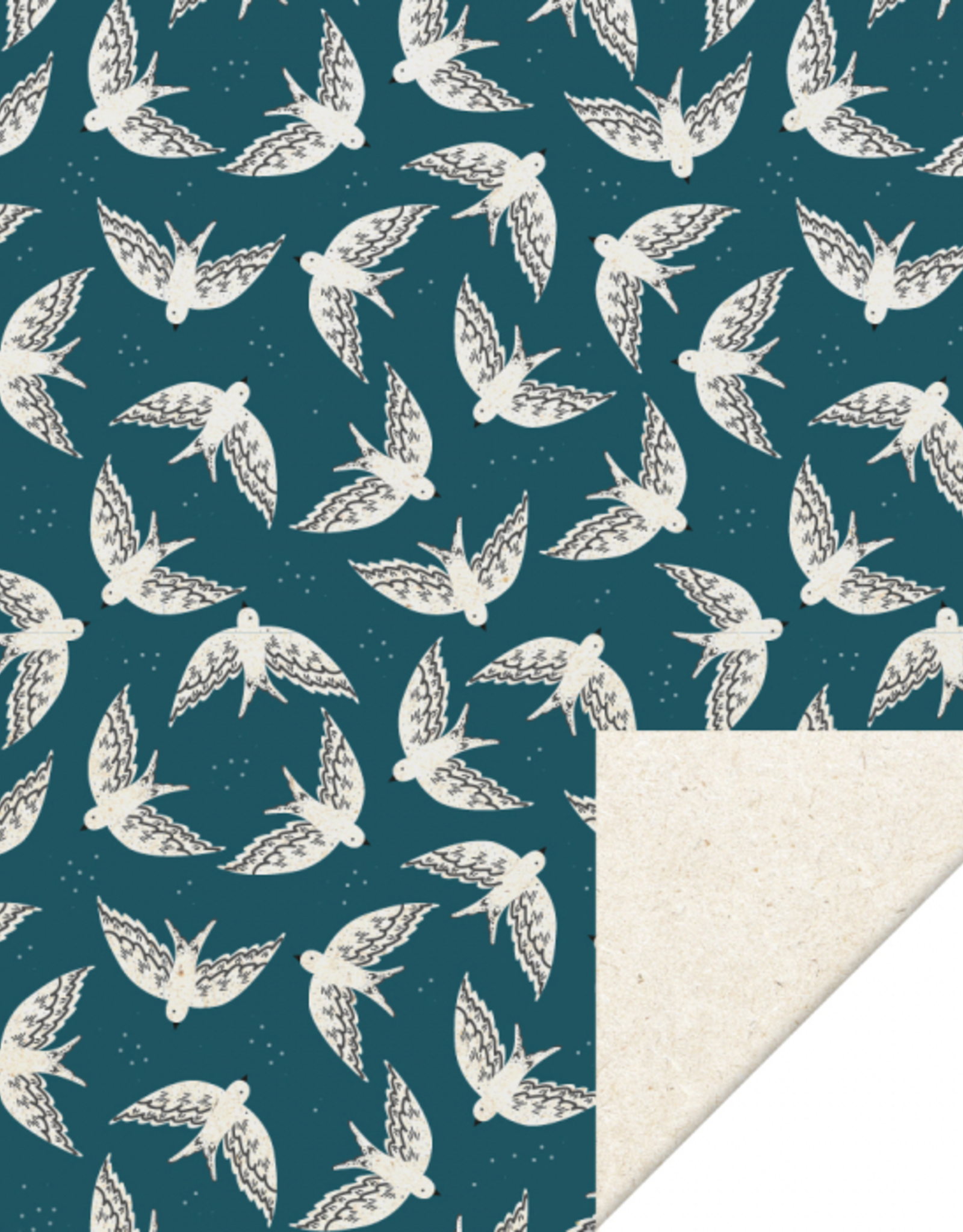 House of Products Inpakpapier Birds Dubbelzijdig 70cmx3m