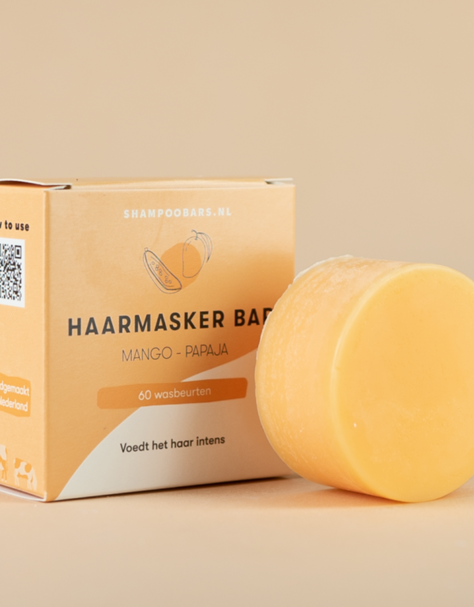 Shampoo Bars Haarmasker Bar Mango - Papaja - Shampoo Bars