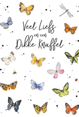 Wenskaart Groot Veel Liefs en een dikke Knuffel -  Janneke Brinkman