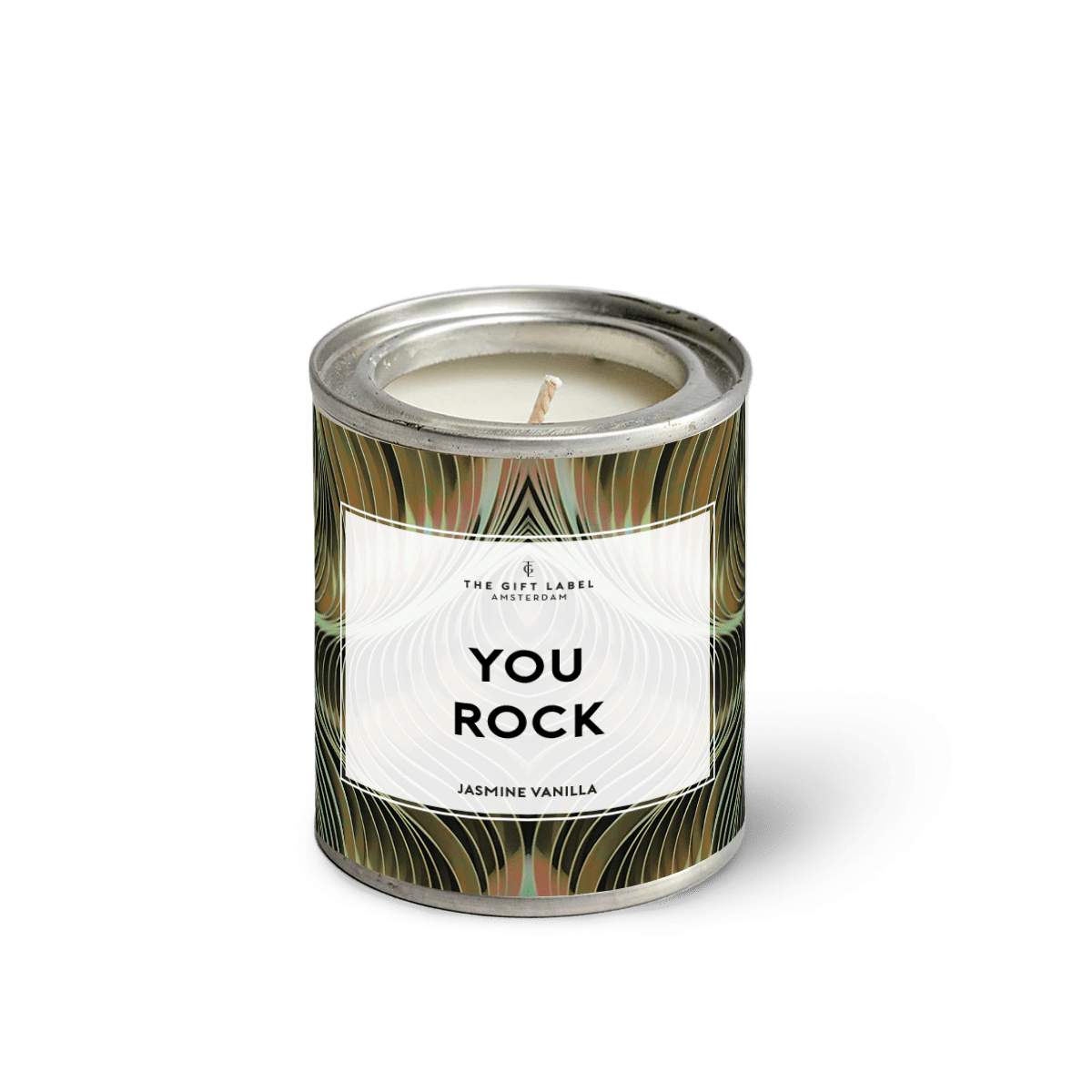 Geurkaars in Blik 90gr You Rock The Gift Label KunstZinnig Kado en