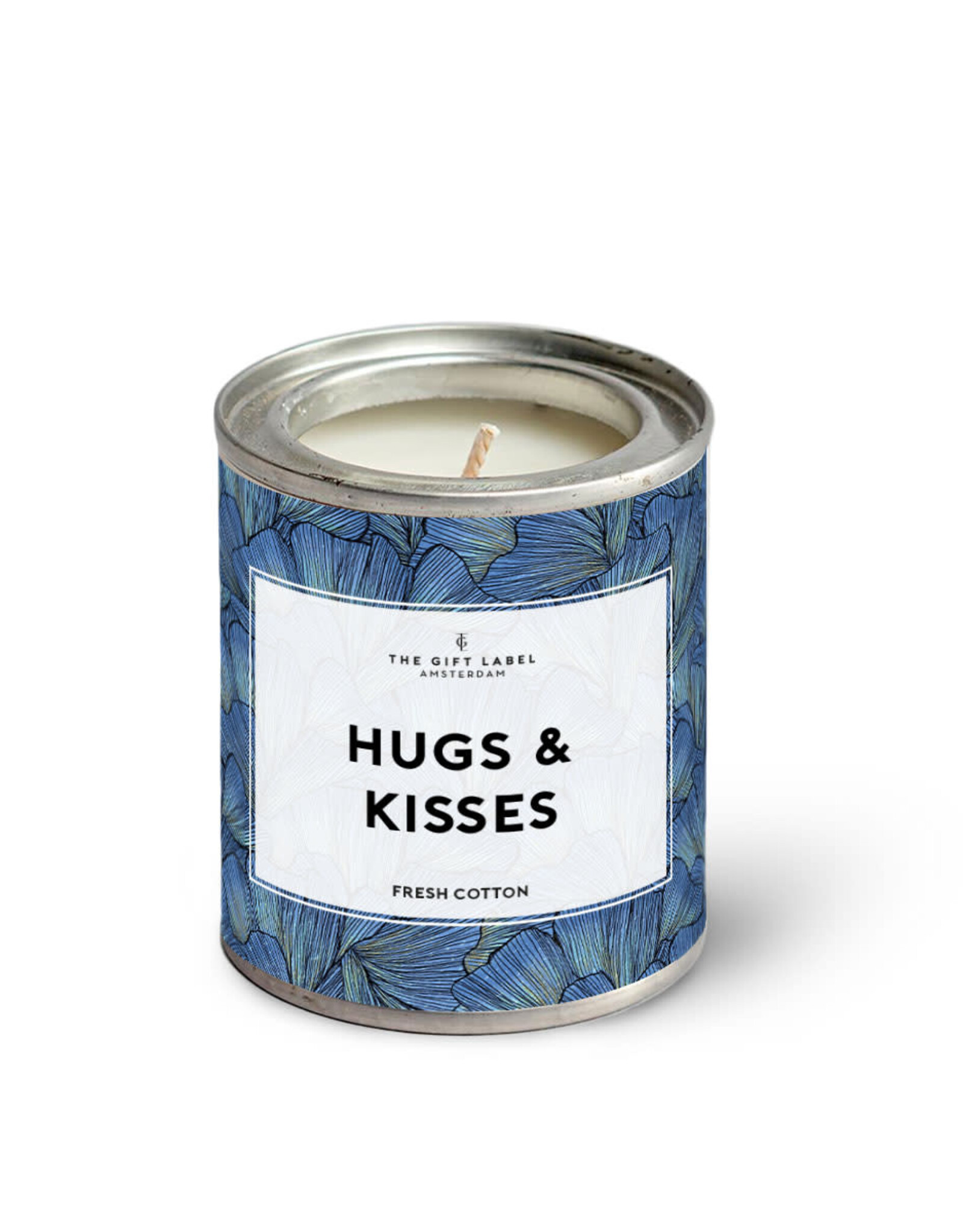 The Gift Label Geurkaars in Blik 90gr Hugs And Kisses - The Gift Label