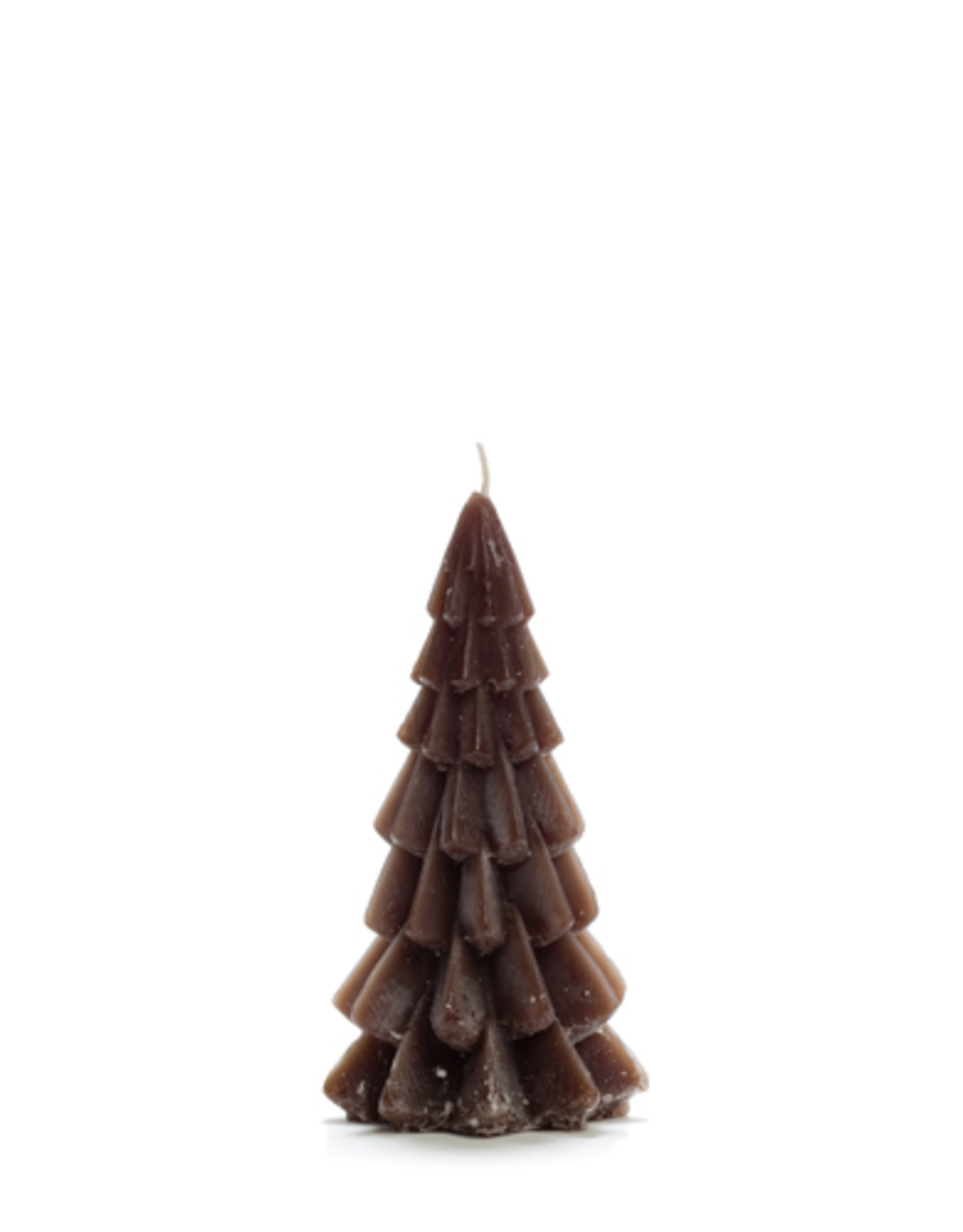 Rustik Lys Kerstboom Kaars 6,3x12cm Coffee - Rustik Lys