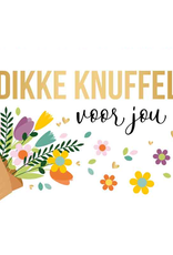 Dikke Knuffel voor jou - Wenskaart Daisy