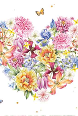 (Blanco met Bloemenhart) - Wenskaart Janneke Brinkman (Blanco met Bloemenhart) - Wenskaart Janneke Brinkman