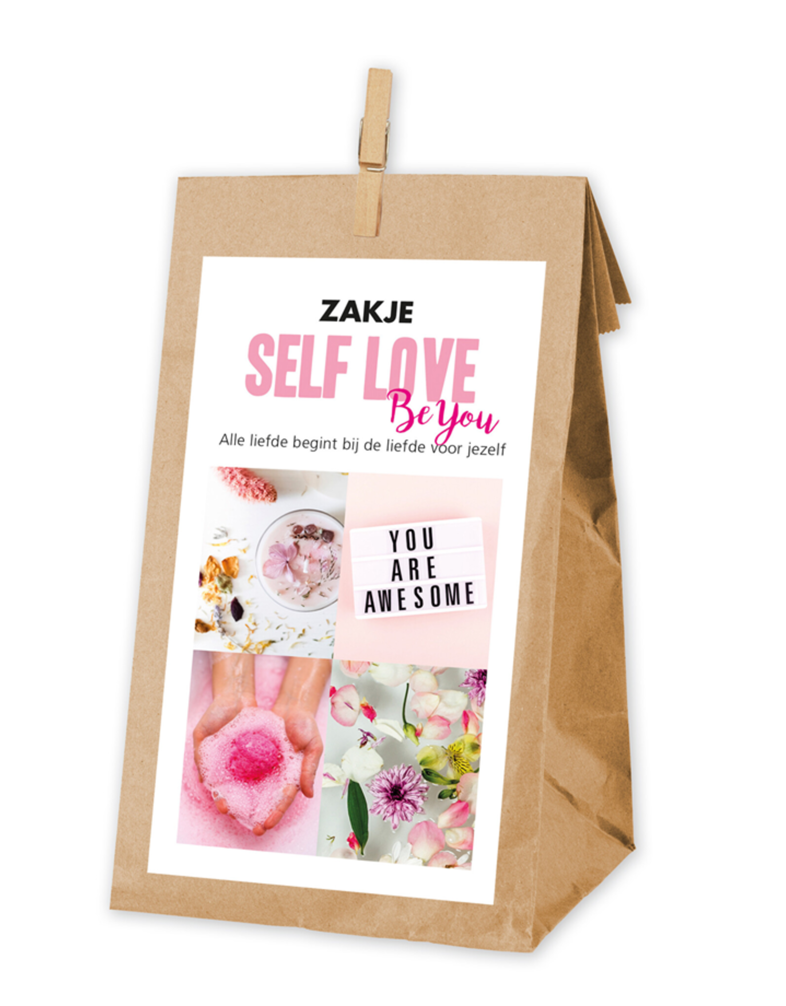 Zakje SELF LOVE Alle liefde begint bij de liefde voor jezelf